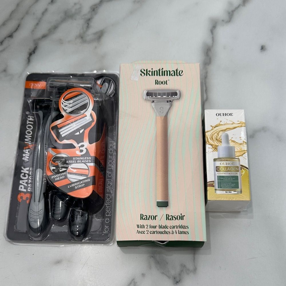 Skintimate Root Razor and Ouhuo Collagen Serum Set
